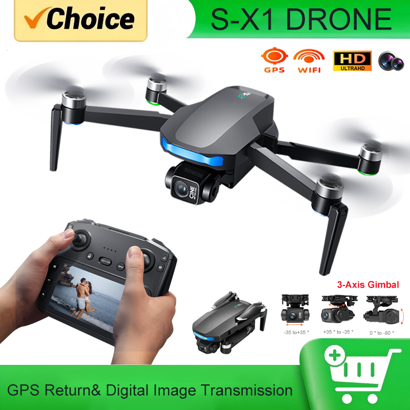 Fpv Drone Charger - Dron S-X1 MAX z GPS, wyposażony
