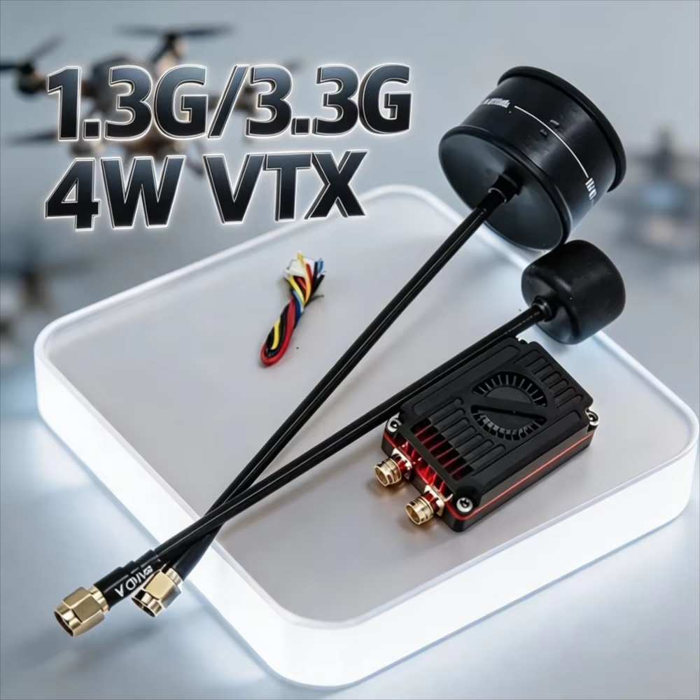 Fpv Drone Transmitter - Rushfpv Rush 1.3G/3.3G 4W 7-30V Dwupasmowy