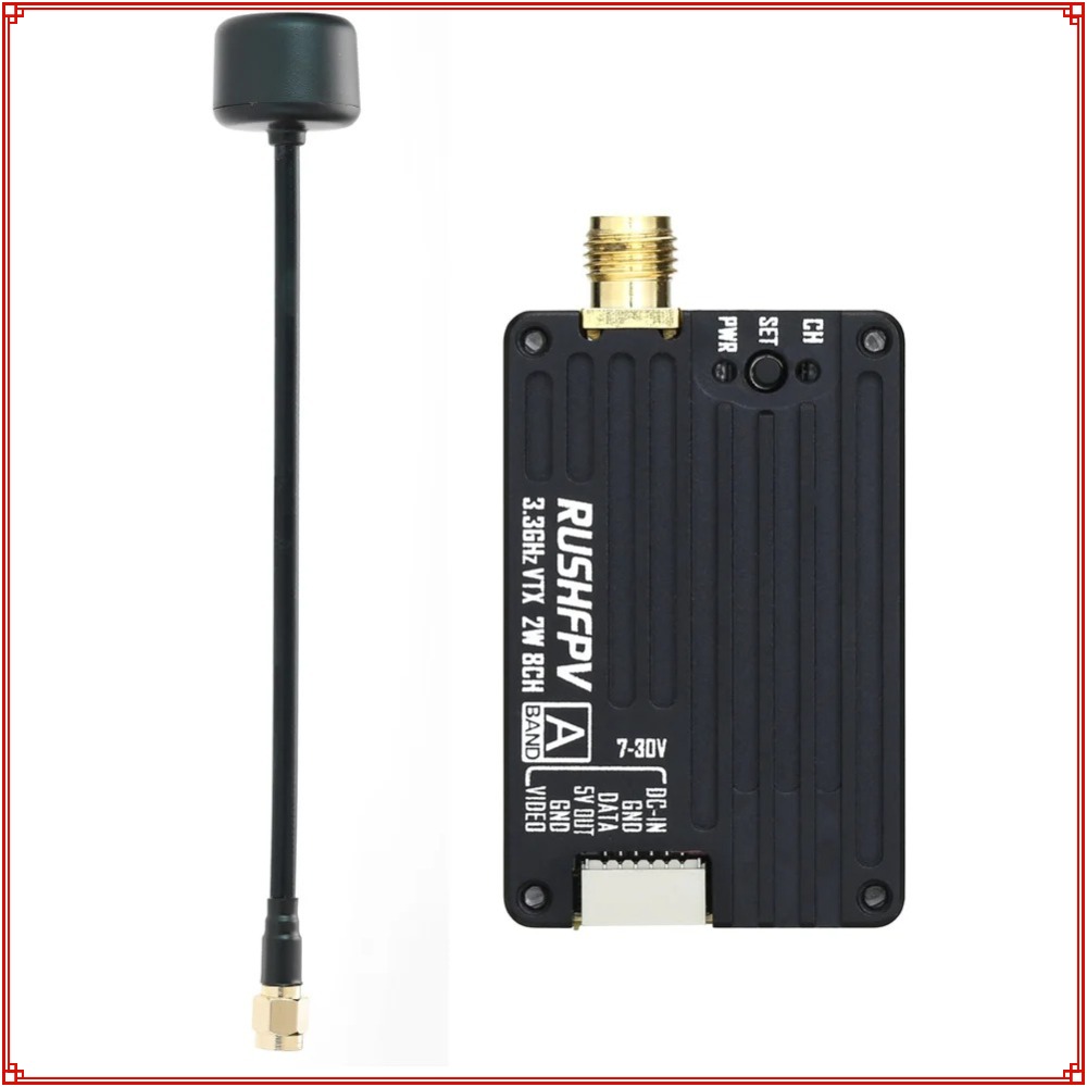 Nowy nadajnik RUSHFPV 3.3G 2W  – Fpv Drone Transmitter recenzja i cena